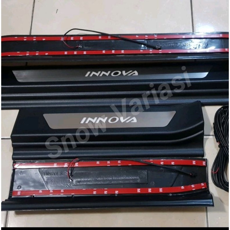 SILLPLATE SIL PLATE SILL PLATE SAMPING Toyota Innova Reborn Lampu Led