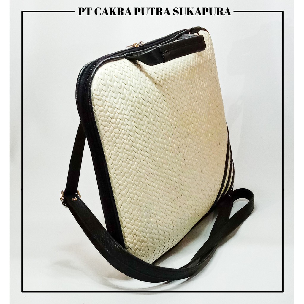 Putra Sukapura Handycraft Tas Laptop Tas Anyaman Pandan Etnik Tas Pandan Laptop Premium