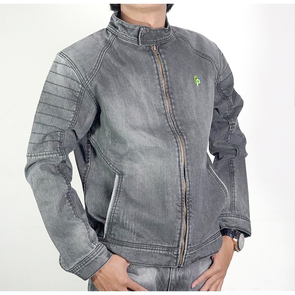 Jaket jeans pria CAPATELI JKT-F-ABT-004 Slim fit