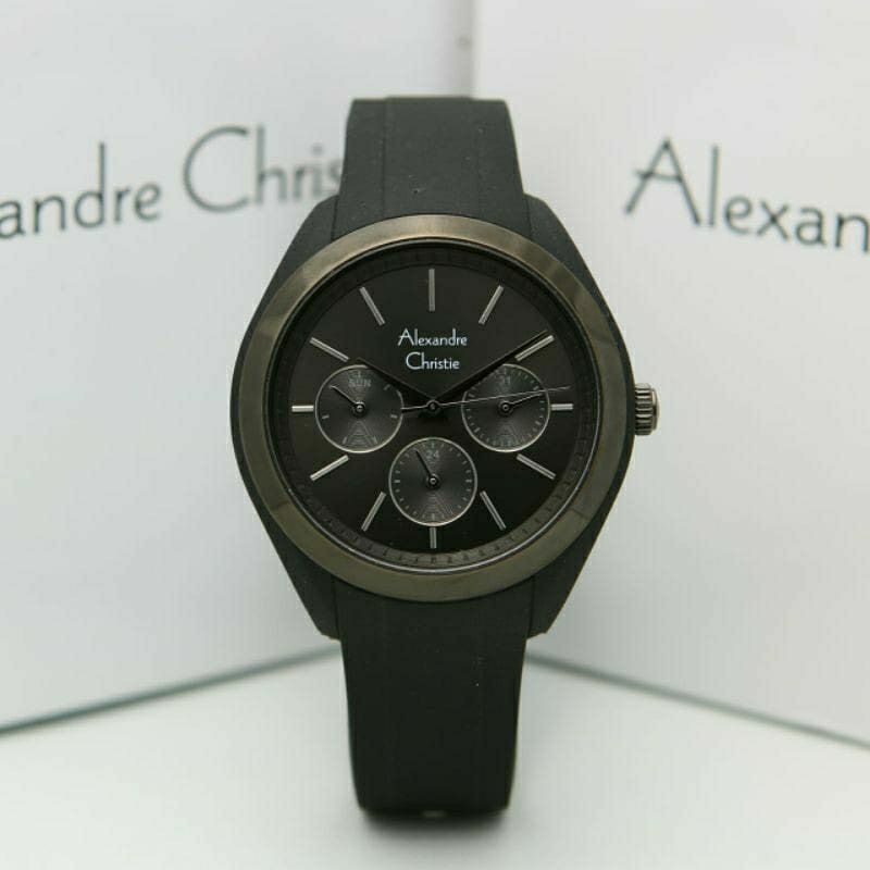 ALEXANDRE CHRISTIE AC 2833BF WANITA RUBBER NAVY BLUE FULL BLACK