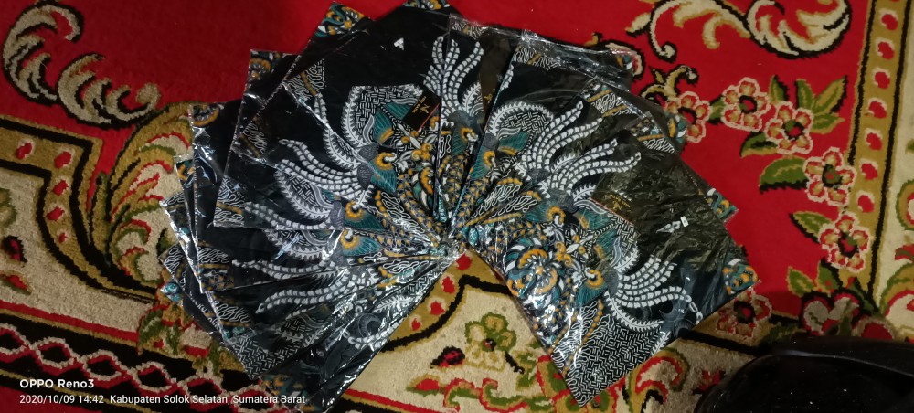 Batik Couple Keluarga Sania Ruffle Ori Ndoro Jowi Dnt Motif Madu