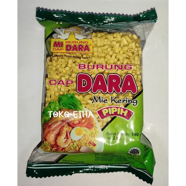 

Mi Cap Burung Dara Pipih 140gr isi 2 biji