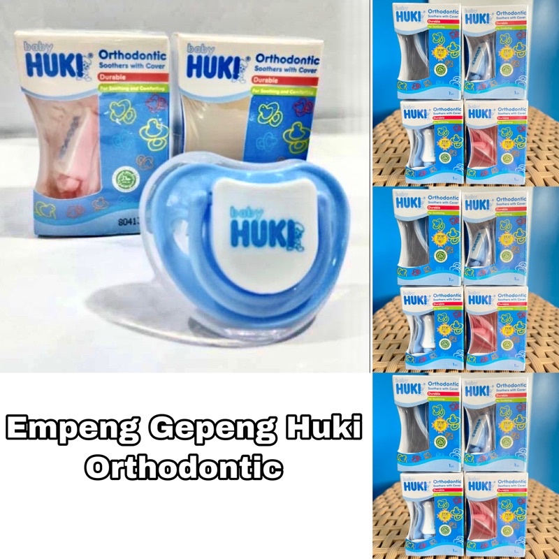 Huki Baby Orthodontic Soothers - Pacifier Empeng Gepeng Bayi isi 1 pcs