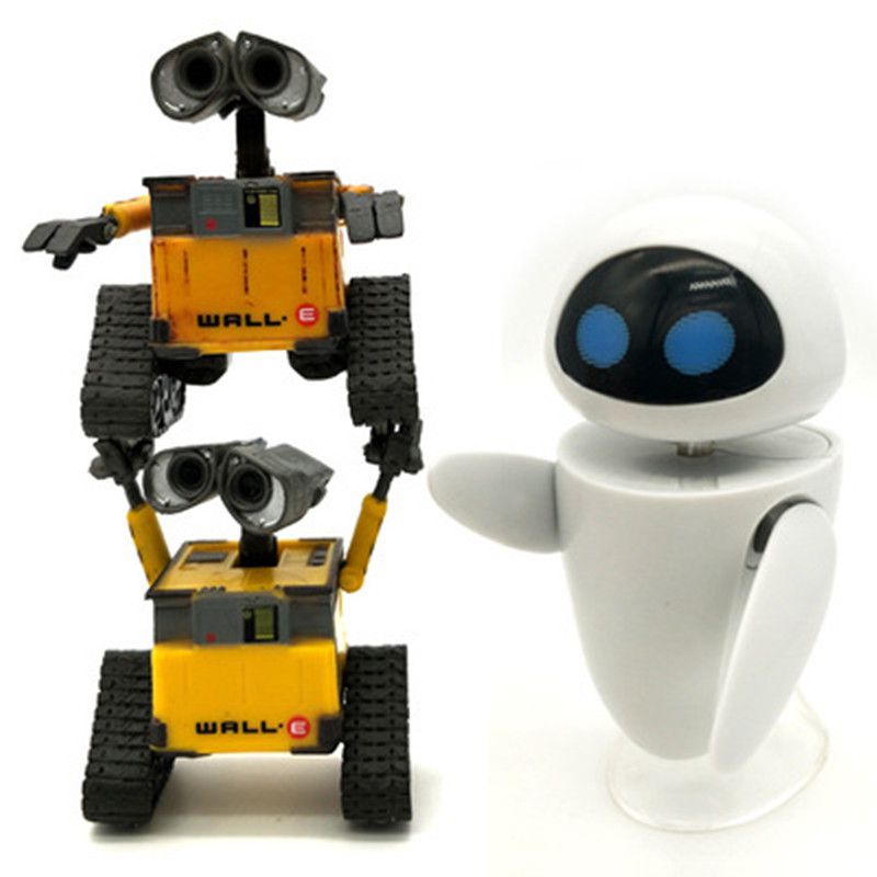 Wall-E &amp; EVE Mini Robot Movable PVC Action Figures Toys Gift for Kids-3 Styles Toy Collectibles