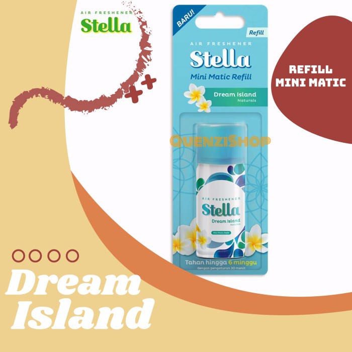 PENGHARUM RUANGAN STELLA MINI MATIC REFILL 40 ML - PEWANGI RUANGAN - Dream Island