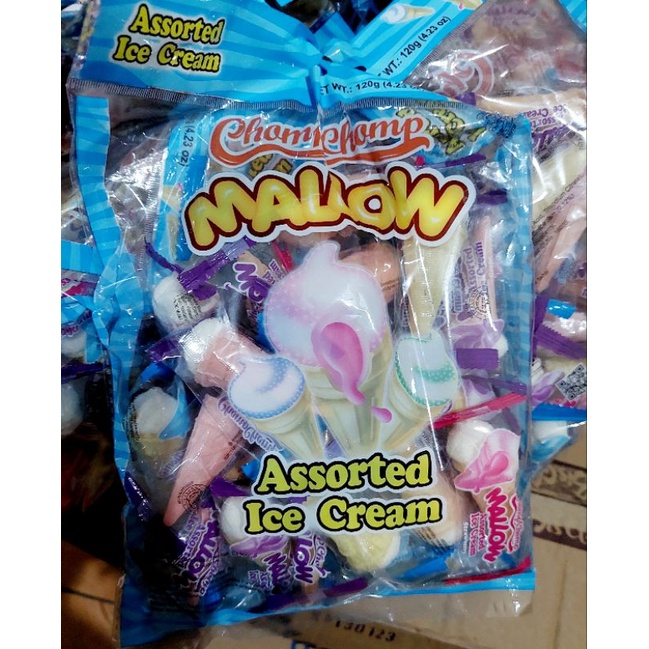 

Chomp Chomp Mallow Assorted Ice Cream / Snackit Marsmallow Twist 13gr x 15pcs /Mafura Marsmallow 120 gr / Icemallow Assorted 150gr