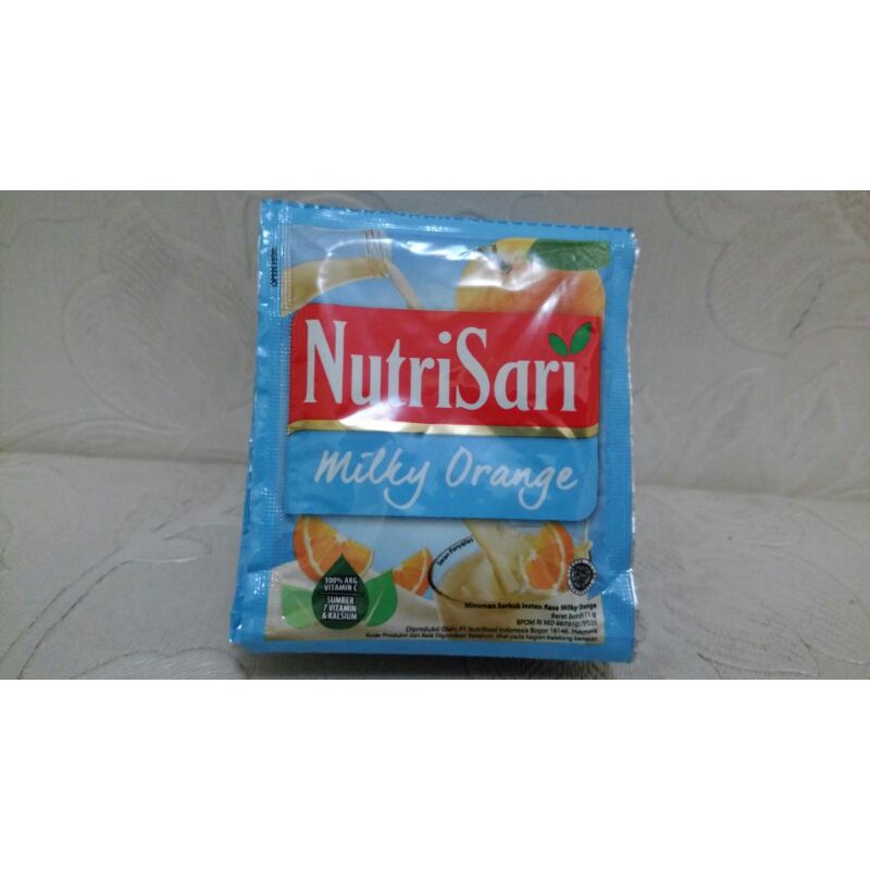 

NUTRISARI MILKY ORANGE RENCENG ISI 10 PCS / NUTRISARI / NUTRISARI BARU / TERBARU / MILKY ORANGE