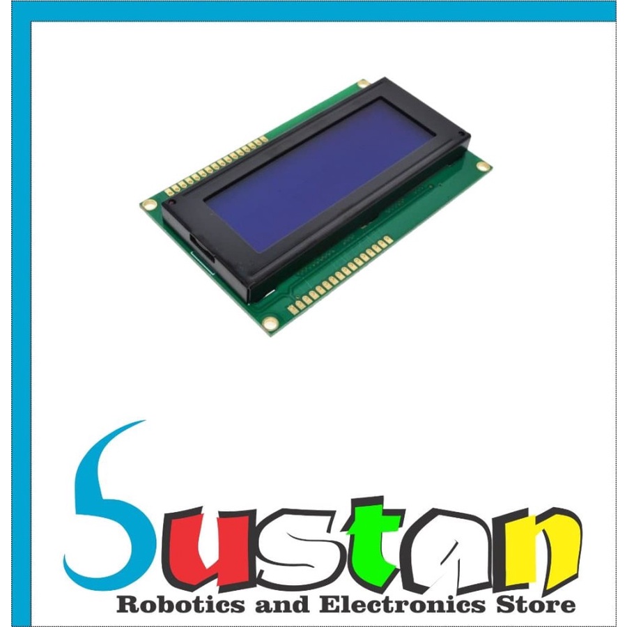 LCD character karakter 4X20 20x4 20 x 4 2004 20*4 BIRU blue backlight