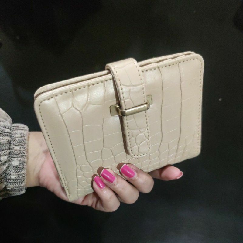 Dompet Wanita Kamalia Dompet Lipat Croco koin Kartu Kekinian 2022