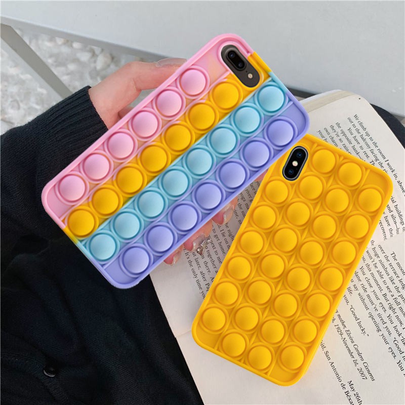 Soft Case Silikon Tpu Motif Mainan Fidget Spinner Untuk Iphone 6s 7 8 Plus X Xs Max Xr Se 2020