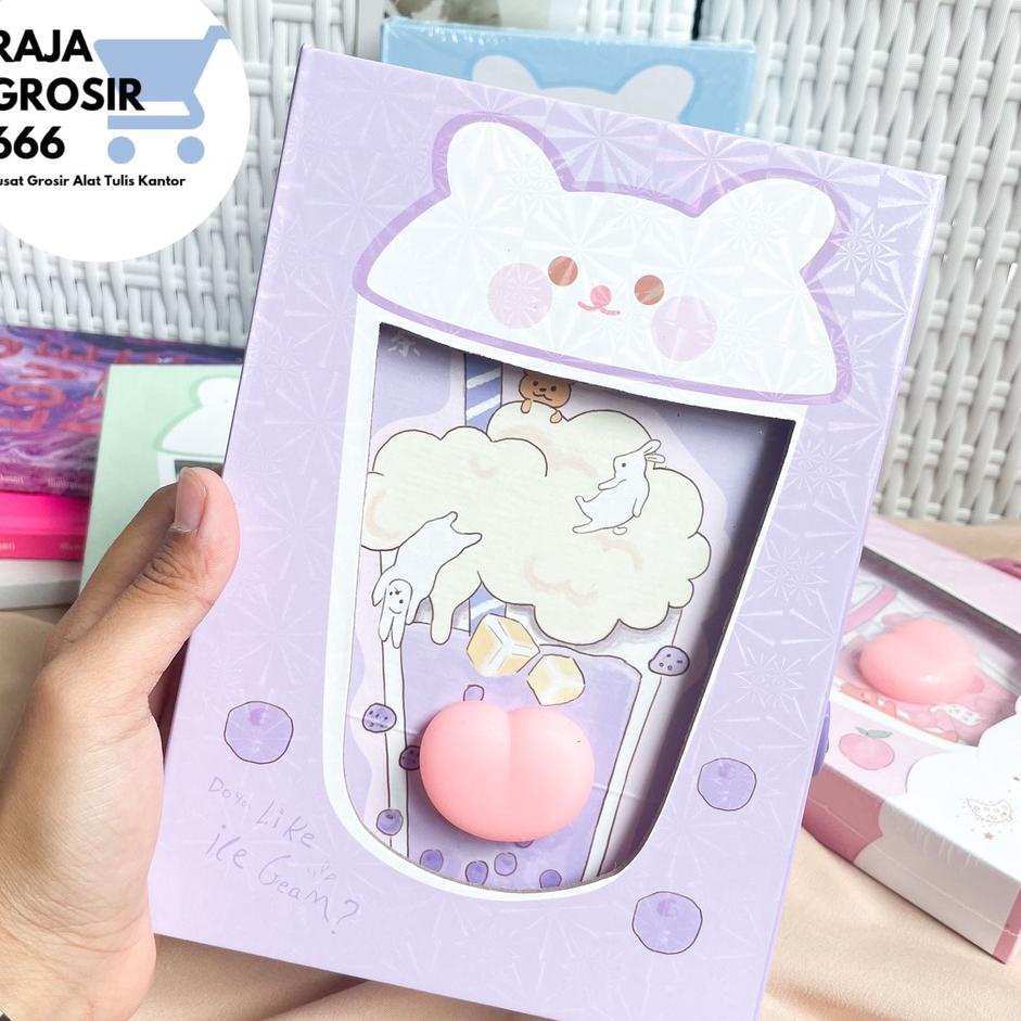 

Terbaik! Buku gembok Boba Bubble tea minuman lucu book diary gembok berwarna ukuran A6 dengan kunci gembok IMUT LUCU 케