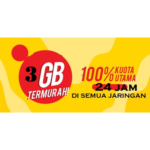 Kartu Perdana Paket data Freedom 3Gb full 100% kuota utama Indosat Im3