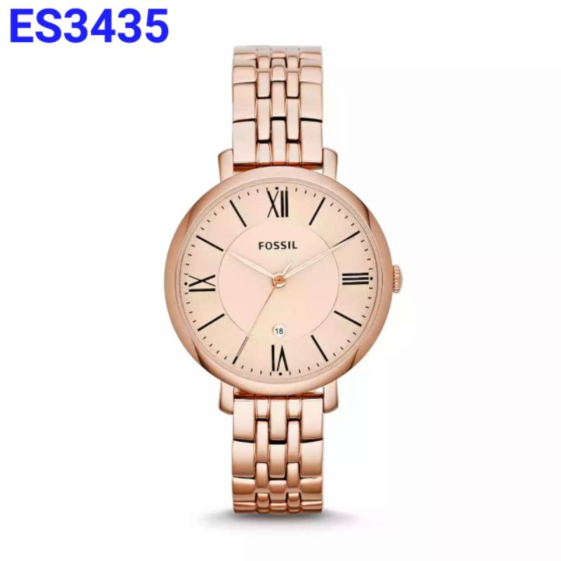JAM TANGAN PRIA WANITA | RANTAI | KULIT | KARET | MURAH | WANITA f0*sil ES 3435 ALL STAINLESS STEEL