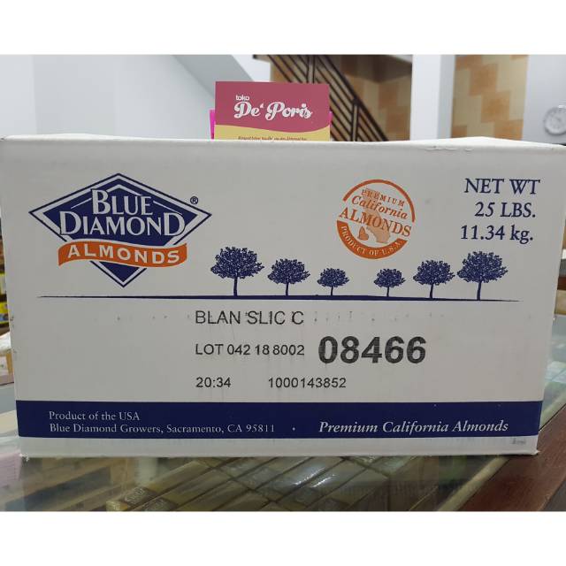 

Almond slice Blue Diamond 250grm