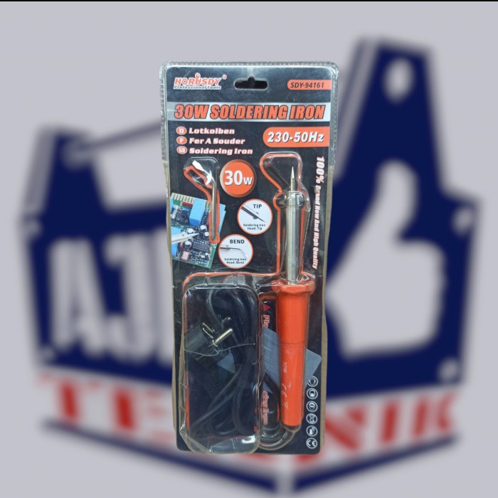 Solder lurus 30 Watt mata 2 model lurus dan bengkok horusdy termurah