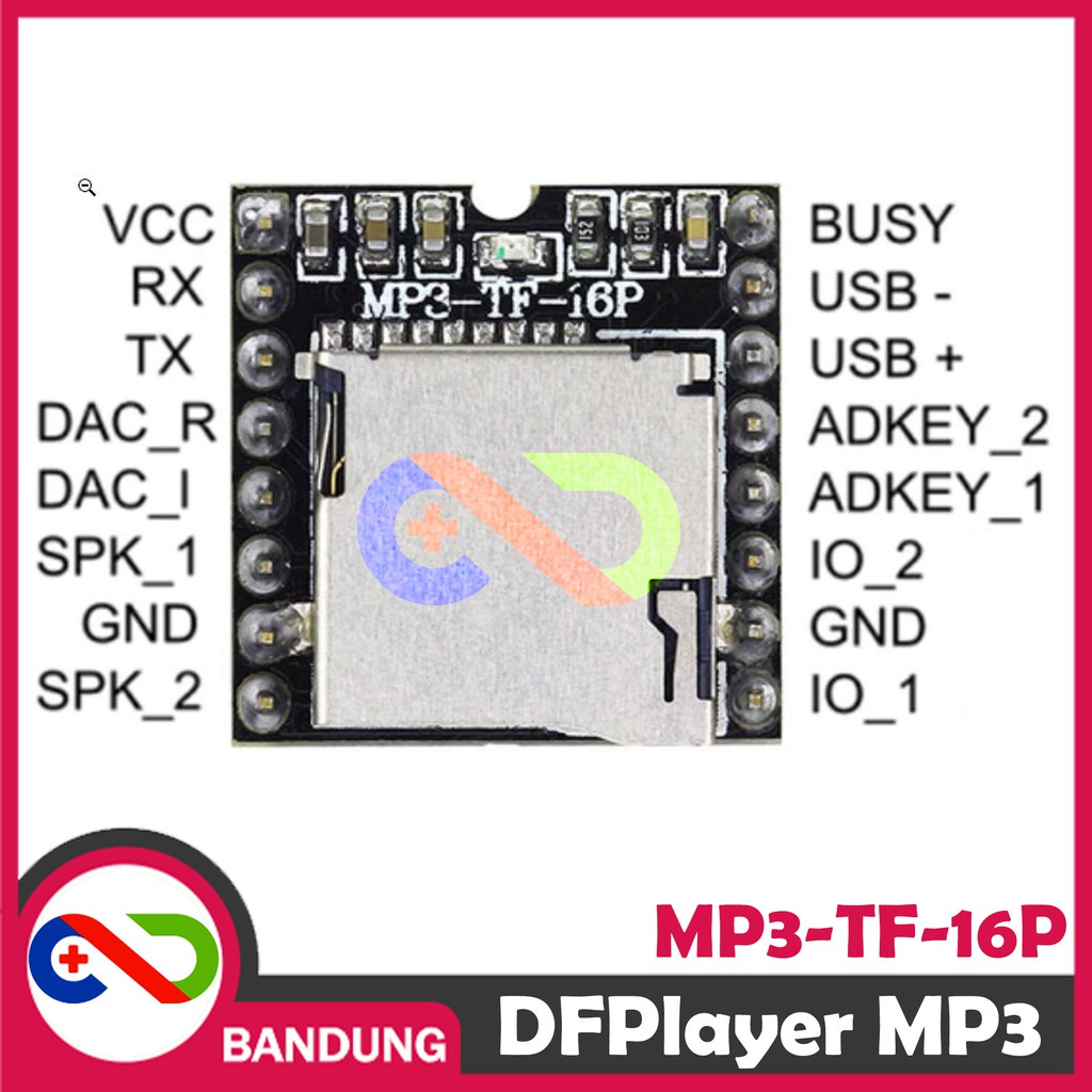 DFPLAYER DF PLAYER MINI MP3 PLAYER MODULE FOR ARDUINO MP3-TF-16P