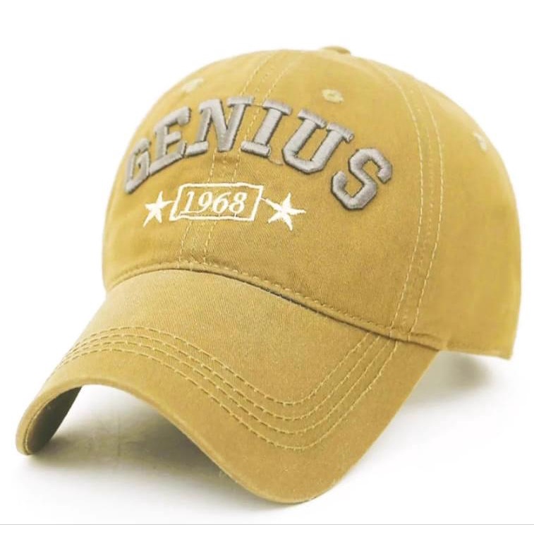 Topi Baseball Pria Distro Genius 1968 Model Terbaru 2022 Casual Cowok Cewek Keren Kekinian