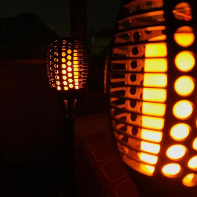 Diskon Lampu Obor Api 51 Led Tenaga Surya Lampu Taman Tancap Otomatis Mini