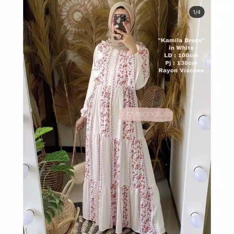 AXELA MAXI DRESS // GAMIS RAYON PREMIUM