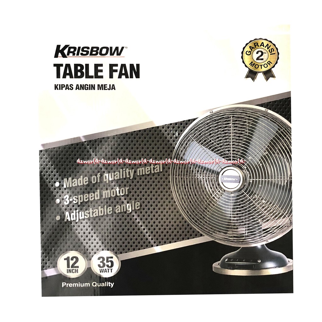 Krisbow Table Fan Kipas Angin Meja Classic Model Klasik 8 Inchi Vintage