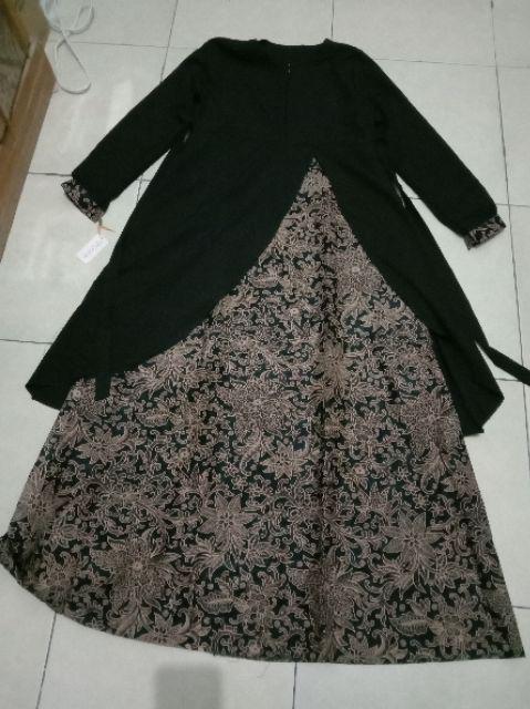 Gamis Batik Busui Pekalongan Huwayna Kombinasi Lady Crepe. 1kg = 2pcs Gamis
