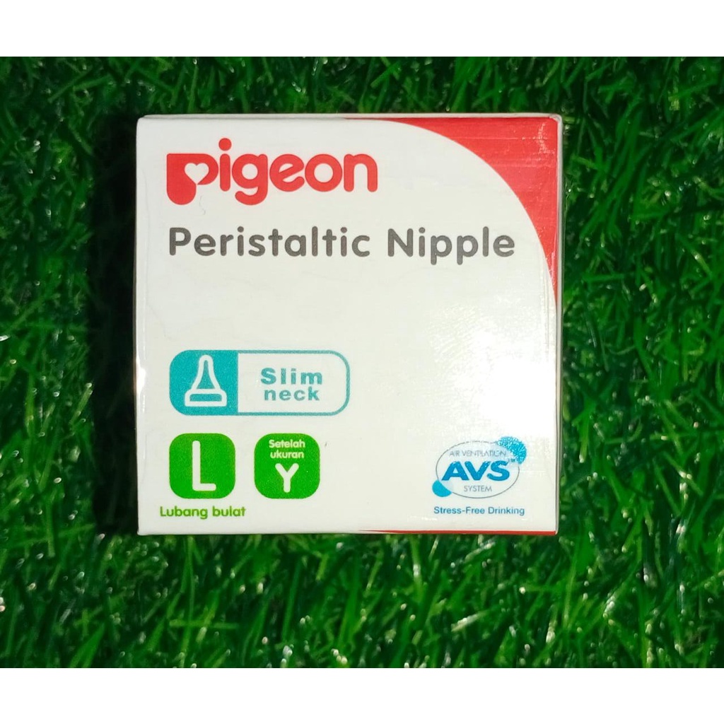 PIGEON Peristaltic Nipple Slim Neck Size L BOX Isi 1