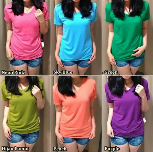 Oblong pendek/ Kaos Pdk  V.neck