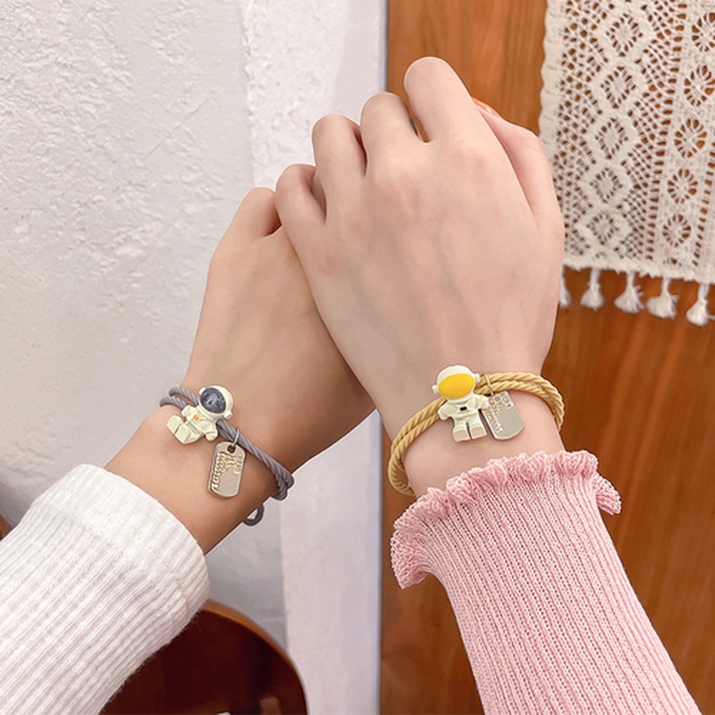 Gelang Couple Magnet Pelangi/Spaceman/Cinta Imut Mode Korea-17#new cosmonaut