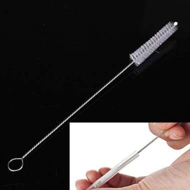 Sikat Sedotan Sikat Pembersih Dot Bayi Brush Sedotan Stainless Steel Straw Panjang Anti Karet Food Grade