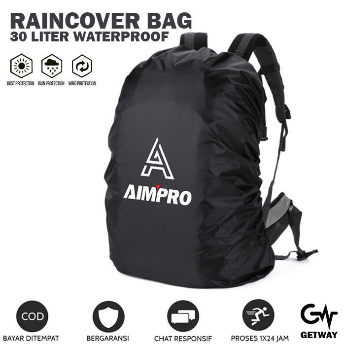 Alan - Rain Cover Bag Aimpro 60L Raincover Carrier Ransel Tas Gunung Keril - 30 LITER RANDOM