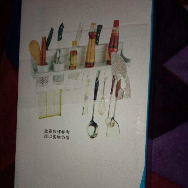 Rak Dinding Bumbu Dapur - Rak Tempat Bumbu Masak - Kitchen Organiser Serbaguna  Hb 267