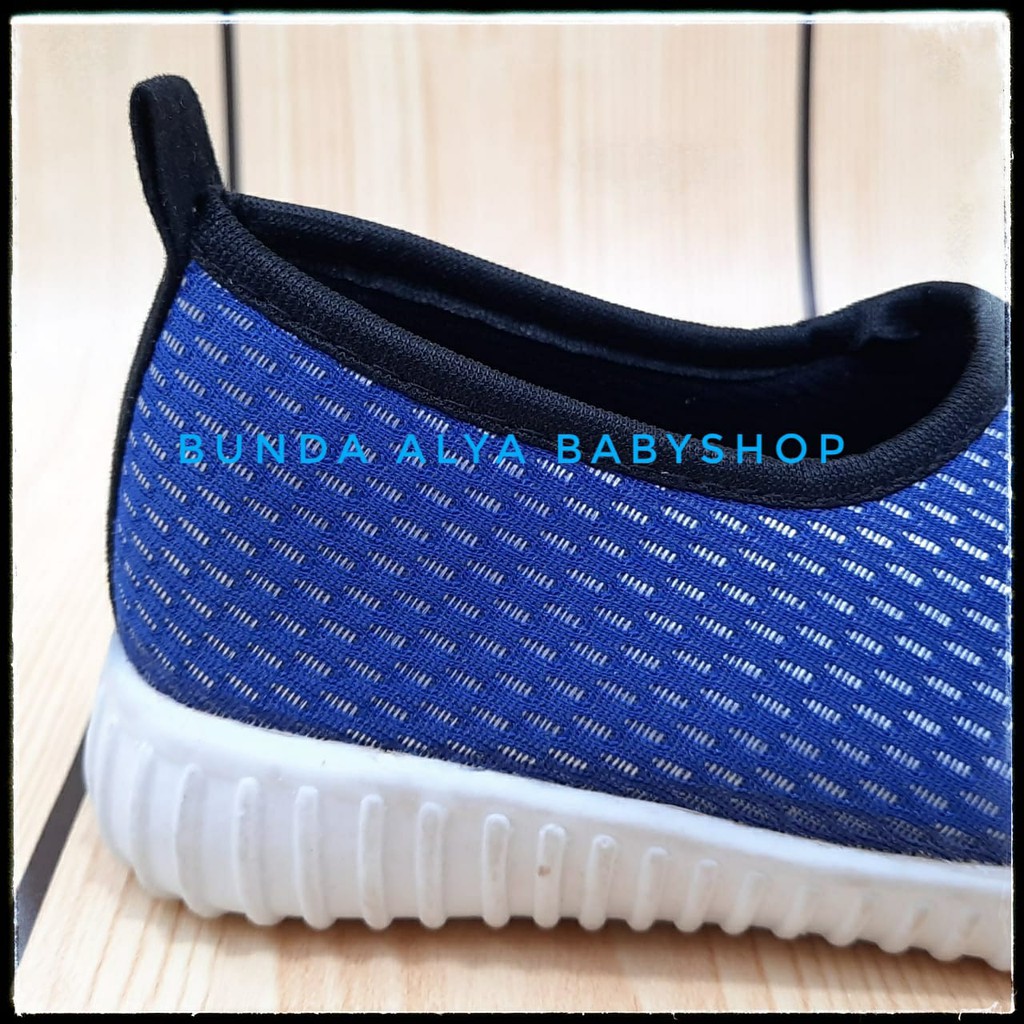 Sepatu Anak Perempuan Usia 1 - 7 Tahun BIRU Lentur - Sepatu Anak Cewek Cowok Sporty Size 22 - 35 Elastis