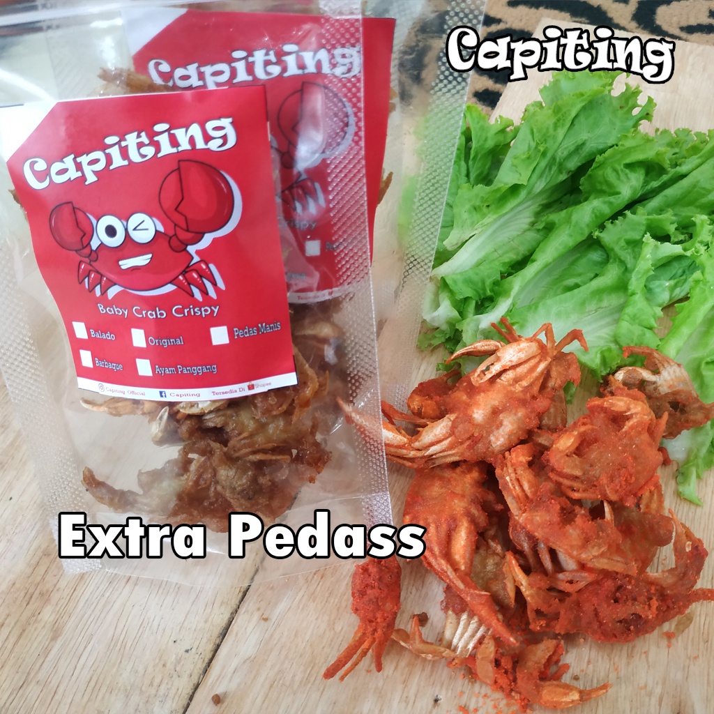 

CAPITING Baby Crab Crispy Rasa Extra Pedas BERGIZI Gurih Lezat