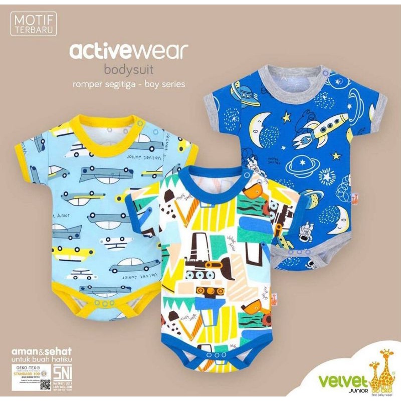 Velvet Junior active wear jumper segi tiga - jumper bayi