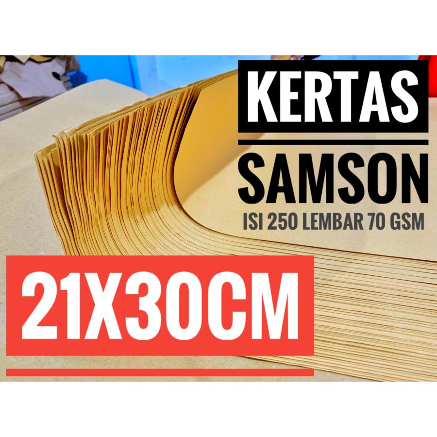 

RB Kertas Samson (250lbr) A4 21x30 KERTAS PEMBUNGKUS