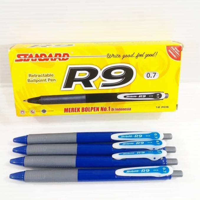 

,,,,,,,] BOLPEN STANDARD R9 0.7 BLUE PACK ISI 12 / BOLPEN STANDARD