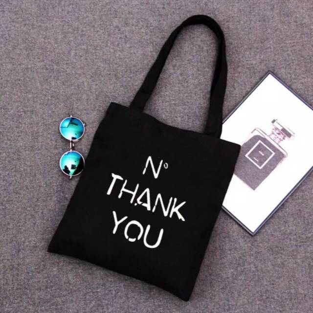 No Thanks Tas Tote Wanita Tas Totebag Wanita Tas Wanita Murah Tas Korea Totebag Kpop