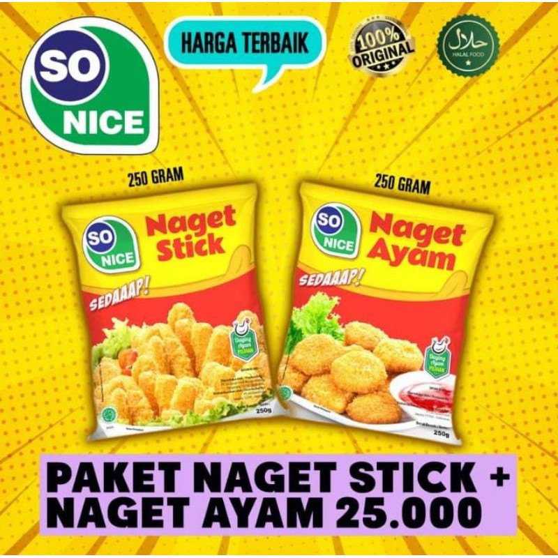 

So Nice Paket Naget Stick + Naget Ayam