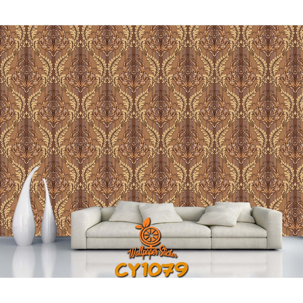 Wallpaper dinding 3d motif batik / Wallpaper dinding kamar tidur anak wallstiker 45cm x 8M