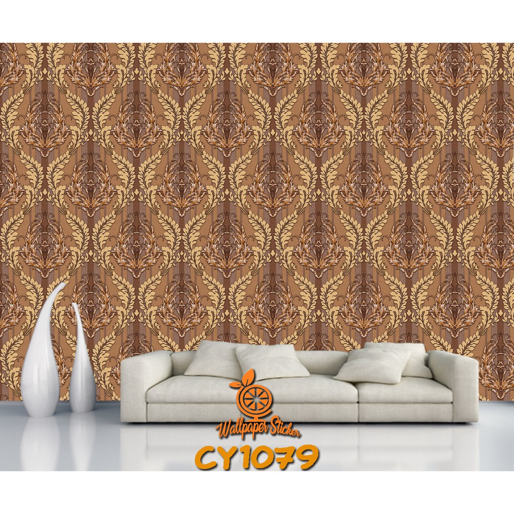 Wallpaper dinding 3d motif batik / Wallpaper dinding kamar tidur anak wallstiker 45cm x 8M