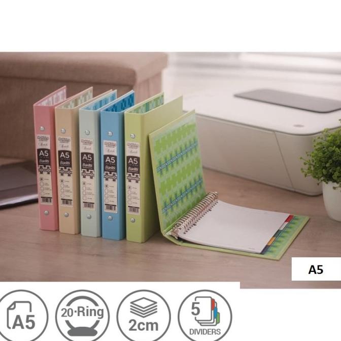 

Office & Stationery | Document Organizer | Bantex Binder A5 20 Ring Warna Pastel | Best Seller