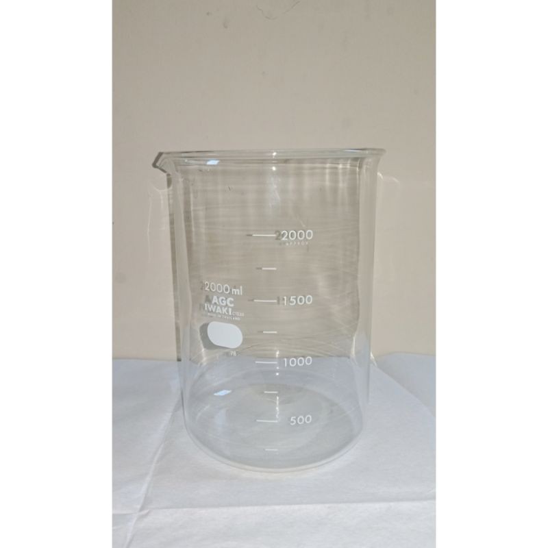 Beaker Glass 2000 ML/ Beaker Glass Pyrex 2 Liter / Beaker Glass Iwaki 2 Liter / Pyrex / Iwaki