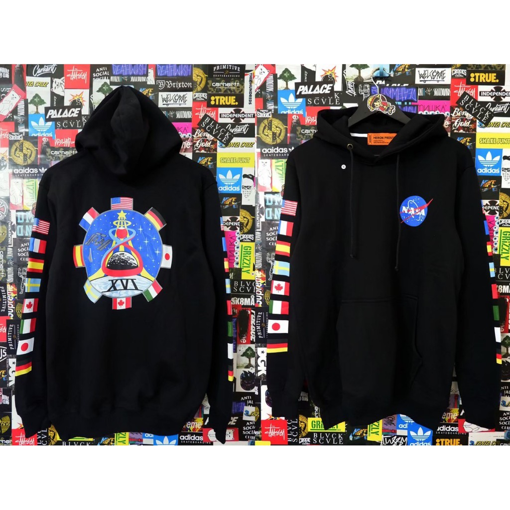 nasa world flag hoodie