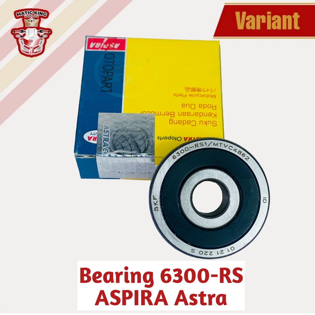 Bearing laher lahar pelor roda depan belakang 6301 RS Aspira Astra Otoparts