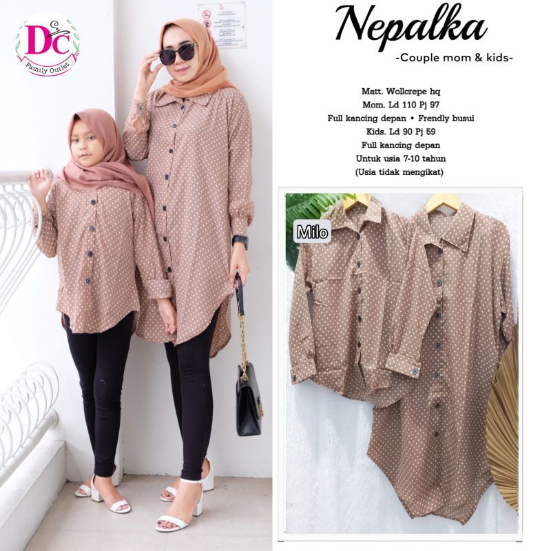 znepalka mom and kids tunik couple