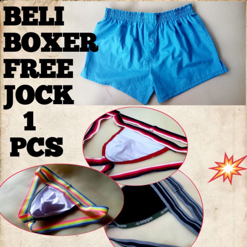 BELI CELANA PENDEK BOXER FREE JOCKSTRAP ADA 3 PILIHAN WARNA