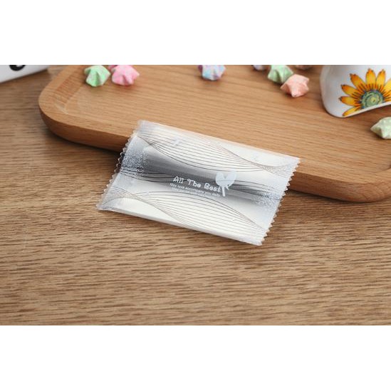 

PLASTIK FANCY COOKIES - KUE - PERMEN - COKLAT BIRD LEAF SILVER 9x9