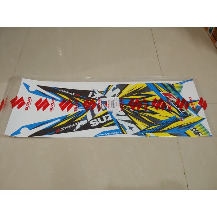Striping Satria Fu 2013 Biru Full Original SGP