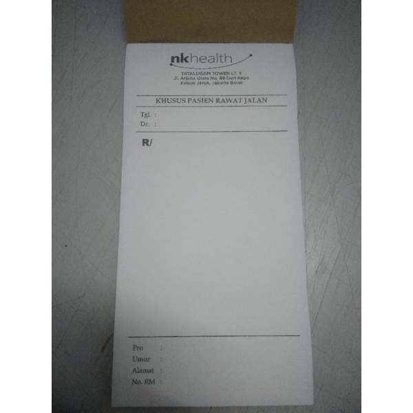 

nota 2 ply 1/3 folio