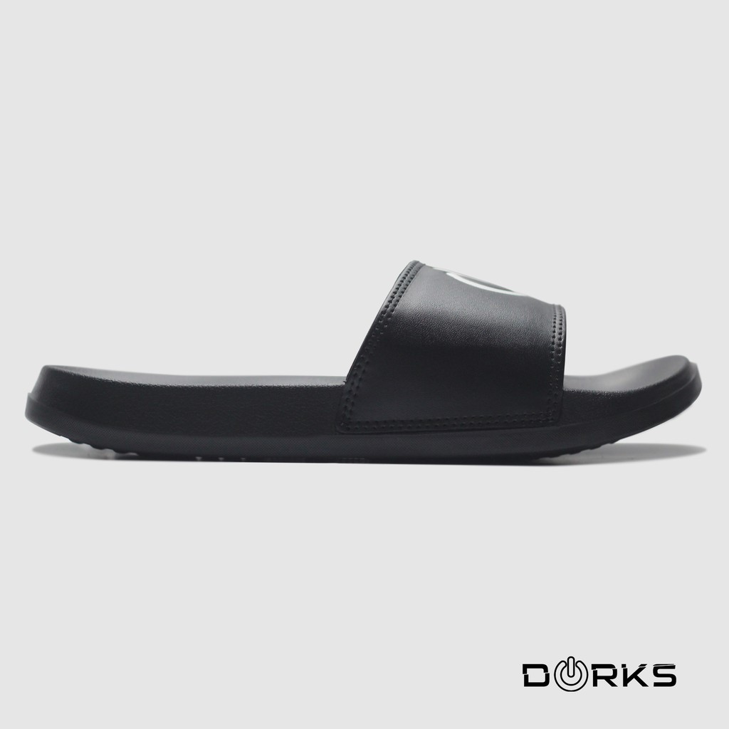 Dorks - Switch Black White | Sandal Slop | Sandal Slide | Sandal Slide Pria |  Sandal Murah | Sandal Original-1